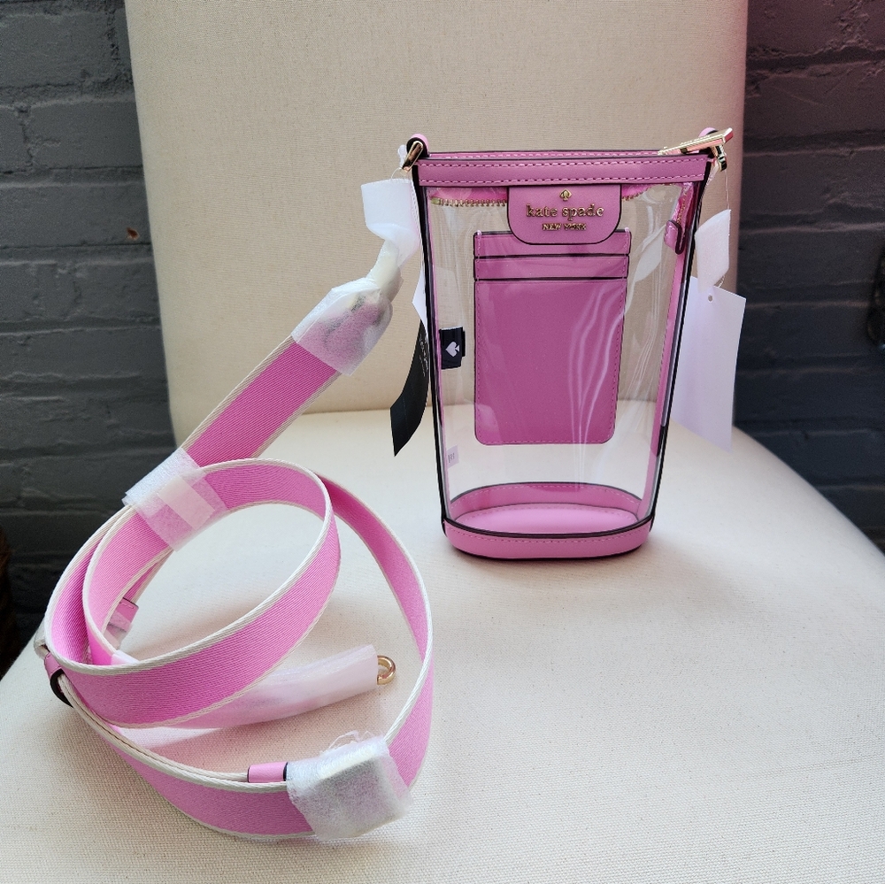 Kate Spade Pink Transparent Crossbody Bag